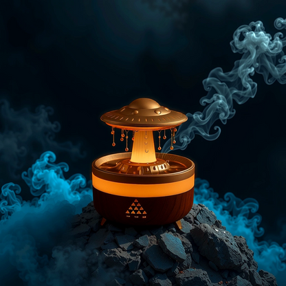 New UFO Raindrop Humidifier Water Drop Air Humidifier USB Aromatherapy Essential Oils Aroma Air Diffuser Household Mist Maker Home Decor